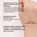 Ampolla exfoliante suave – Arroz negro