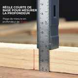 Règle de triangle de travail du bois à angle réglable détachable