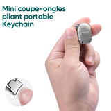 Mini coupe-ongles pliant portable Porte-clés