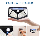 Lampe Solaire Extérieur Étanche 100 LED