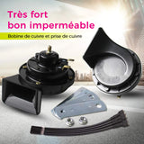Kit de klaxon électrique pour klaxon pour voiture et moto 12 V