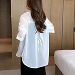 Chemise estivale en mousseline de soie