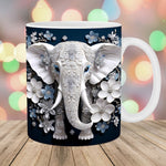 Tasse imprimée éléphant
