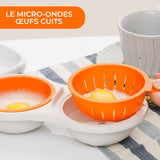 Cuiseur d'oeufs portable pour micro-ondes