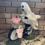 Mignon ornement de bicyclette fantôme