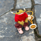 Grenouille en feutre