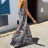 robe gilet imprimée