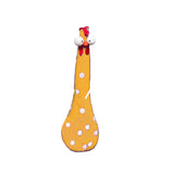 Décoration de poulet avec un long cou et de grands yeux