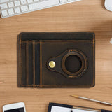 Porte-cartes en cuir Localisateur