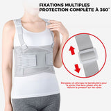 Ceinture de travail avec ceinture de fixation côtelée