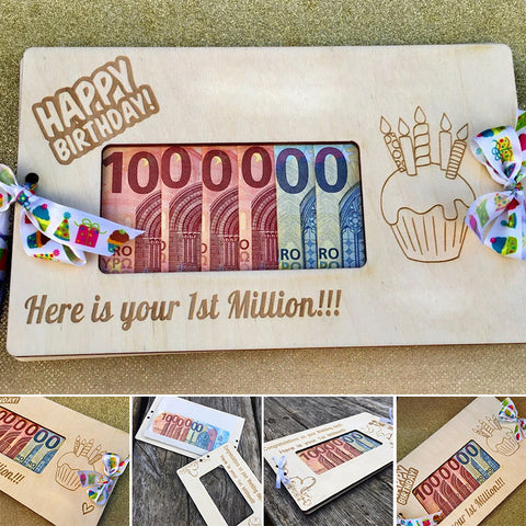 Mariage Anniversaire Boîte à monnaie en bois