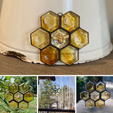 Ornement d’abeille en vitrail ou attrape-soleil