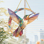 Breloque de jardin colibri