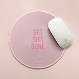 Tapis de souris rond coloré