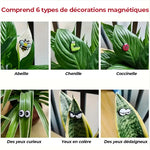 😂Décor magnétique de plante mignonne (6 pièces/ensemble)