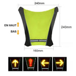 Gilet de signalisation à LED réfléchissantes