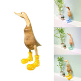 Ornement en forme de canard à bottes de pluie