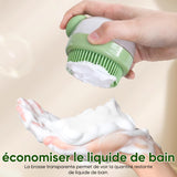Brosse de bain en silicone pour animaux de compagnie