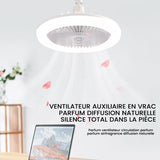 Lampe Ventilateur LED d'Aromathérapie 2-en-1