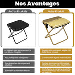Tabouret pliable pour sac à dos