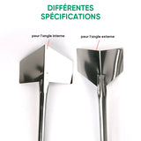 Grattoir mural en acier inoxydable(4pcs)