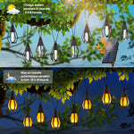 Guirlande lumineuse solaire Sakerplus à flammes vacillantes