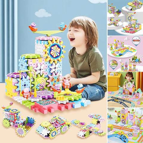 Jouets de rotation à engrenage en bloc