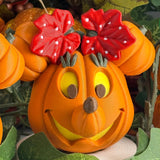 Décoration d'Halloween avec citrouilles magiques