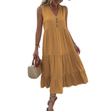 Robe Débardeur avec Boutons