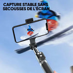 Bâton de selfie 6 en 1 avec lumière d'appoint