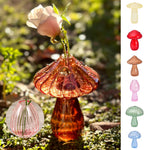 Vase à bourgeons champignon en verre fait main