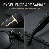 Lunettes de Soleil Carrées Polarisées avec Design Enveloppant