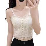 Camisole en Dentelle avec Gilet Interne