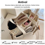Sac en toile à plusieurs compartiments