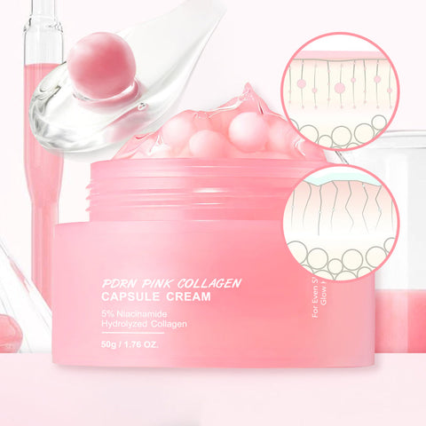 Crème aux capsules de collagène