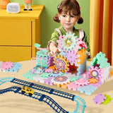 Jouets de rotation à engrenage en bloc