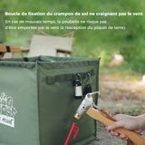 Poubelle Pliante Multifonctionnelle pour l'Extérieur