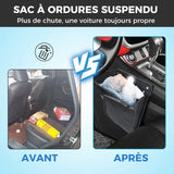 Sac poubelle de voiture suspendu