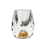 Verre à vin en forme de diamant