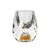 Verre à vin en forme de diamant