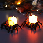 Lampe à bougie à dos d'araignée