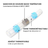 Jeu de Connecteurs Etanches au Fil à Souder