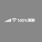 Autocollant réfléchissant sur le signal de la batterie