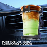 Support pour portable et gobelet de voiture 2 en 1