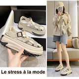 Sandales plateforme strass creux femme