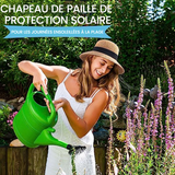 Chapeau de paille parasol avec nœud