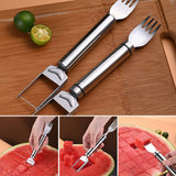 Tenedor de Sandía de Acero Inoxidable