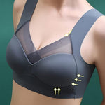 Bralette sans fil à bretelles élastiques et sans couture