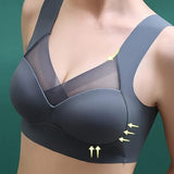 Bralette sans fil à bretelles élastiques et sans couture