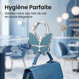 Crochet de sac pliable en forme de papillon